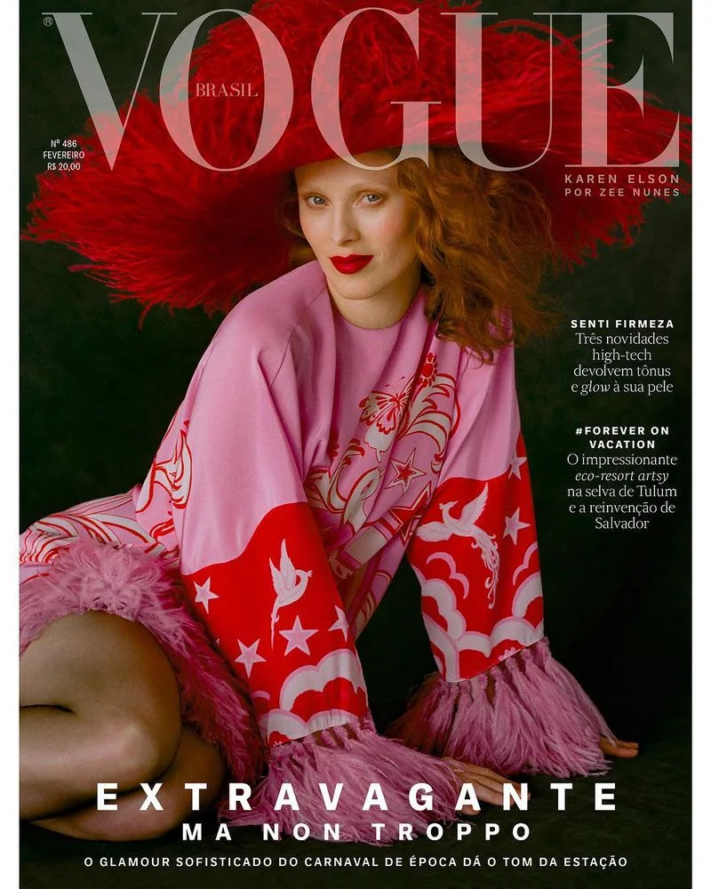 Zee Nunes Flashes Karen Elson In 'Fantasia' Extravagance For Vogue